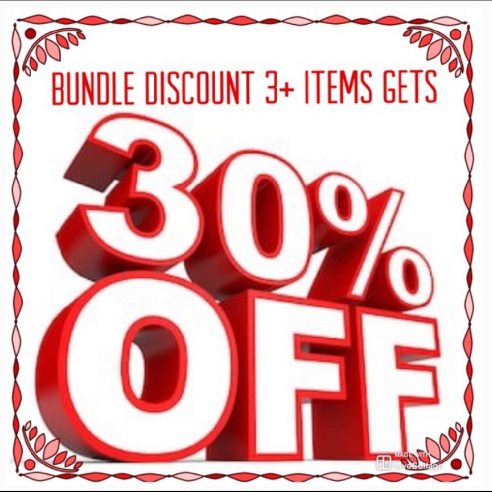 30% off 3 items!